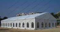 15*30M Waterproof Marquee Tent with Church Windows and Whole Fabric PVC Roof Cover For Outdoor Party on Beach